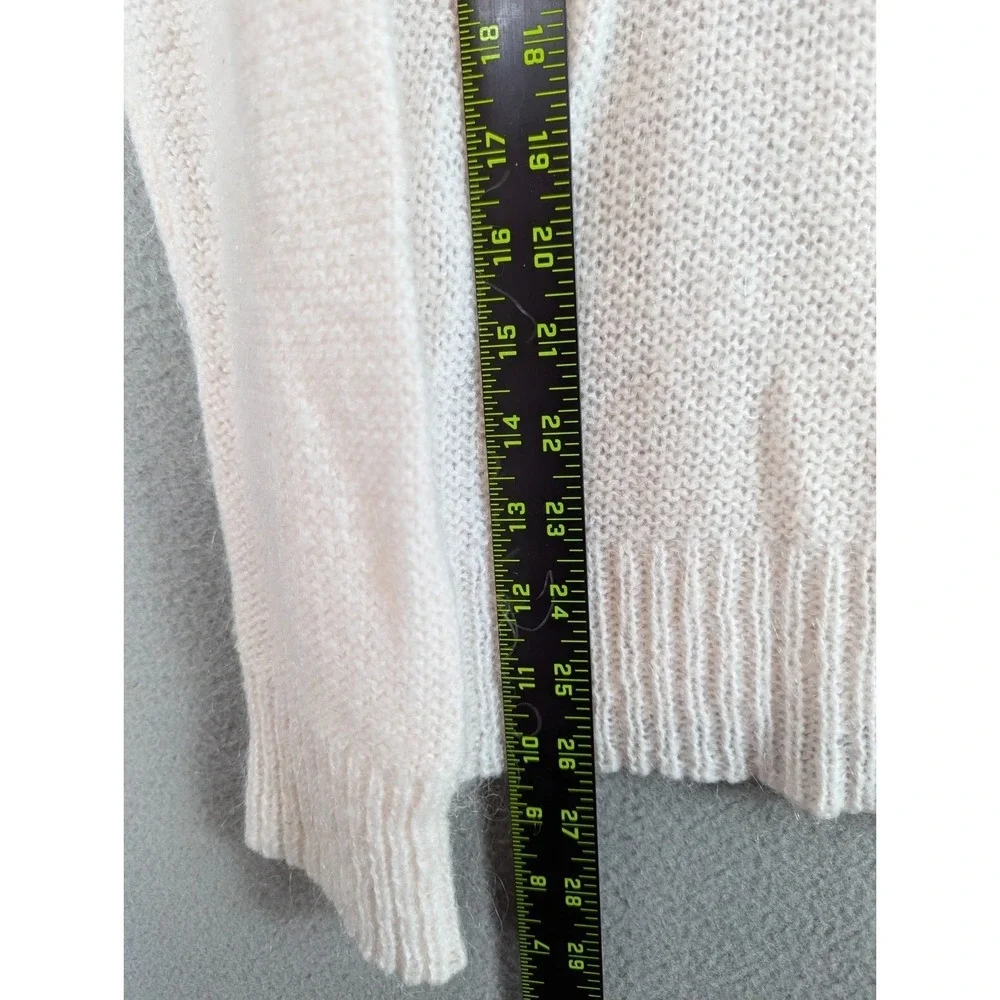 J.Crew Sweater Women Size S Mohair Wool Blend Shawl Collar Pullover Lightweight
